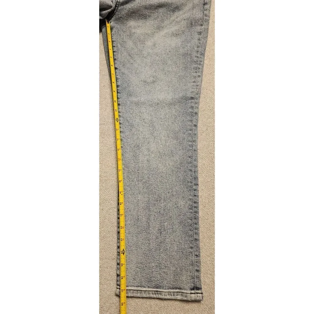 English Laundry Straight‎ Jeans Distressed Light Blue Denim 34x27.5* (Tag 33x30)